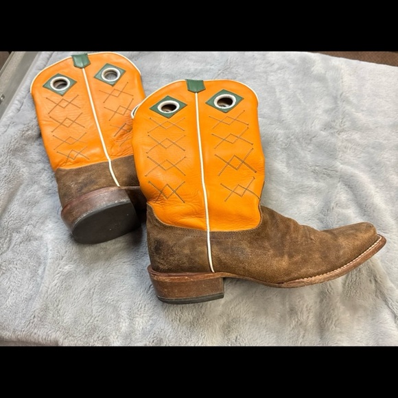 Justin Boots Tan and Brown Western Boots